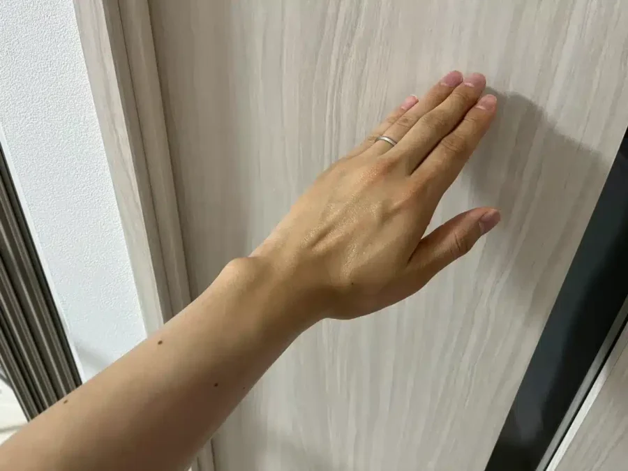 アクアテクトゲル使用後の手(著者私物)