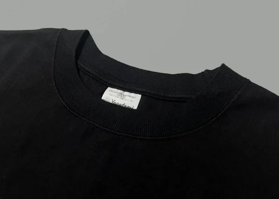 Yonetomi NEW BASIC T-SHIRTの襟リブ